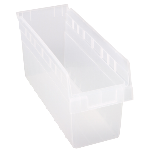 Bacs pour &eacute;tag&egrave;re Store-Max, 6-5/8" la x 8" H x 17-7/8" p, Transparent, Capacit&eacute; 56 lb Fastek