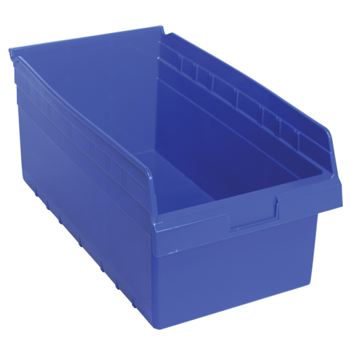 Bacs pour &eacute;tag&egrave;re Store-Max, 11-1/8" la x 8" H x 17-7/8" p, Bleu, Capacit&eacute; 56 lb Fastek