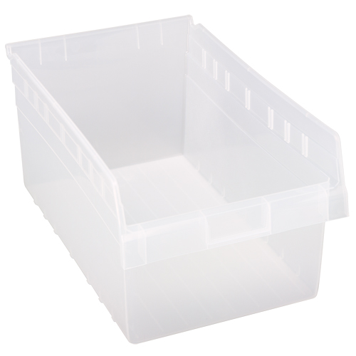 Bacs pour &eacute;tag&egrave;re Store-Max, 11-1/8" la x 8" H x 17-7/8" p, Transparent, Capacit&eacute; 56 lb Fastek