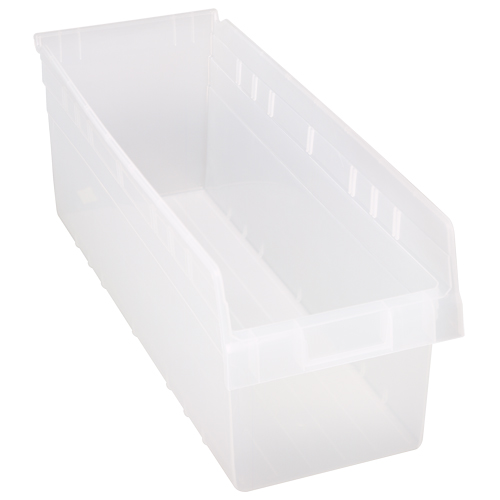 Bacs pour &eacute;tag&egrave;re Store-Max, 8-3/8" la x 8" H x 23-5/8" p, Transparent, Capacit&eacute; 68 lb Fastek