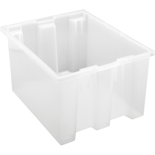 Contenant robuste Stack & Nest, 10" x 15,5" x 19,5", Transparent Fastek