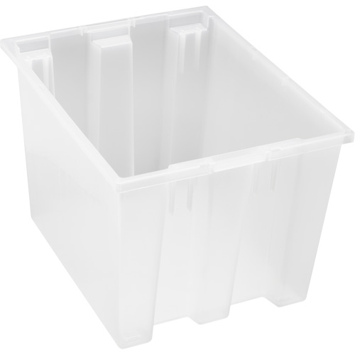 Contenant robuste Stack & Nest, 13" x 15,5" x 19,5", Transparent Fastek
