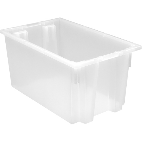 Contenant robuste Stack & Nest, 12" x 19,5" x 23,5", Transparent Fastek