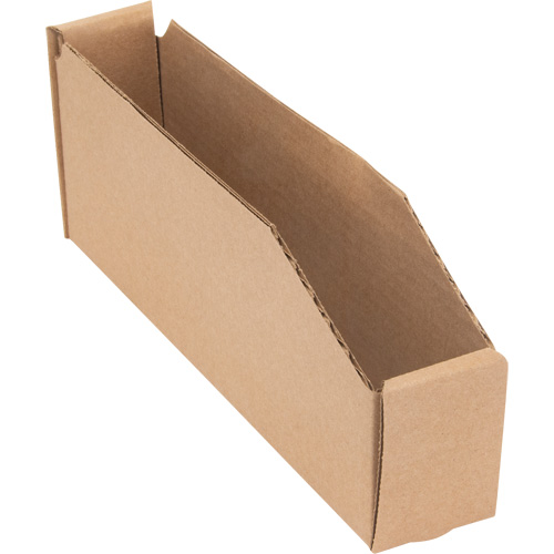 Boîtes profondes en carton ondul&eacute;, 1-15/16" la x 11-1/4" p x 4-1/2" h, Beige Fastek