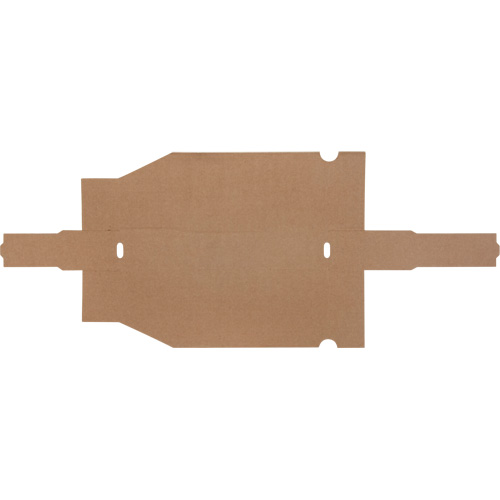 Boîtes profondes en carton ondul&eacute;, 1-15/16" la x 11-1/4" p x 4-1/2" h, Beige Fastek
