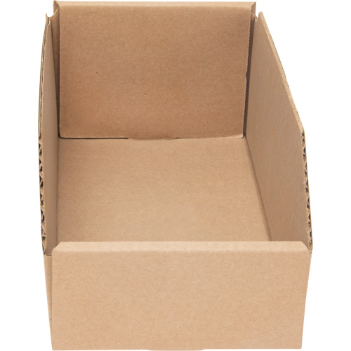Boîtes profondes en carton ondul&eacute;, 5-3/4" la x 11-1/4" p x 4-1/2" h, Beige Fastek