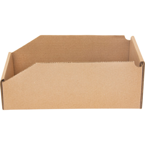 Boîtes profondes en carton ondul&eacute;, 5-3/4" la x 11-1/4" p x 4-1/2" h, Beige Fastek