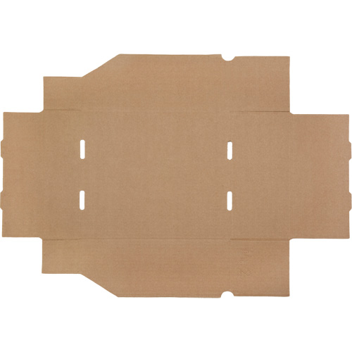 Boîtes profondes en carton ondul&eacute;, 9-3/4" la x 11-1/4" p x 4-1/2" h, Beige Fastek