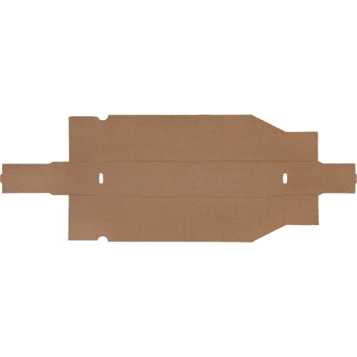 Boîtes profondes en carton ondul&eacute;, 1-7/8" la x 17-1/8" p x 4-1/2" h, Beige Fastek