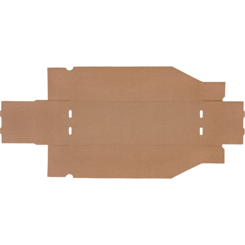 Boîtes profondes en carton ondul&eacute;, 5-3/4" la x 17-1/4" p x 4-1/2" h, Beige Fastek
