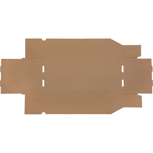 Deep Corrugated Parts Bins, 7-3/4" W x 17-1/4" D x 4-1/2" H, Beige Fastek