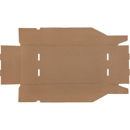 Boîtes profondes en carton ondul&eacute;, 9-3/4" la x 17-1/4" p x 4-1/2" h, Beige Fastek