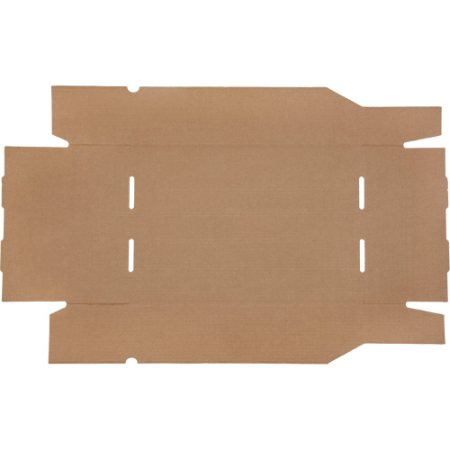 Deep Corrugated Parts Bins, 11-3/4" W x 17-1/4" D x 4-1/2" H, Beige Fastek
