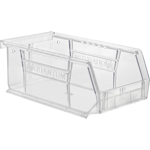 Crystal Clear Ultra Bins, 4-1/8" W x 3" H x 7-3/8" D, Clear Fastek