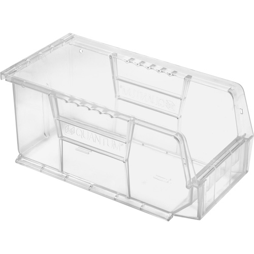 Crystal Clear Ultra Bins, 5-1/2" W x 5" H x 10-7/8" D, Clear Fastek