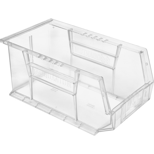 Crystal Clear Ultra Bins, 8-1/4" W x 7" H x 14-3/4" D, Clear Fastek