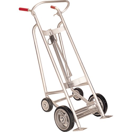 Drum Truck with Hand Brake, Aluminum Construction, 25 - 55 US Gal. (20 - 45 Imperial Gal.) Fastek