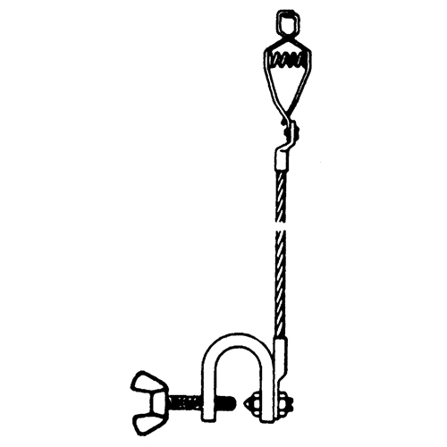 Light-Duty Bonding & Grounding Wire Assemblies - Alligator Clip & Small C-Clamps Fastek