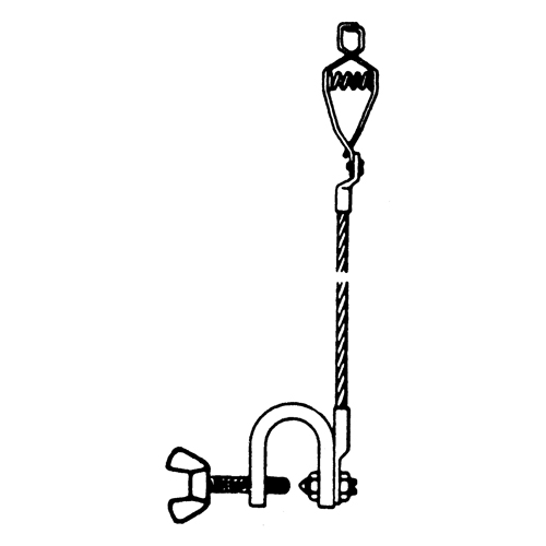 Light-Duty Bonding & Grounding Wire Assemblies - Alligator Clip & Small C-Clamps Fastek