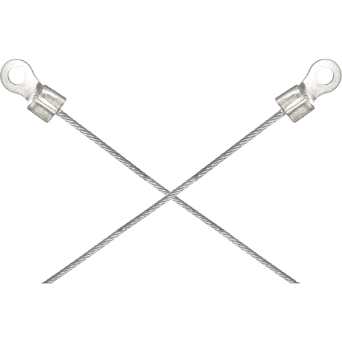 Assemblages l&eacute;gers de cables de masse et de mise &agrave; la terre - Deux raccordements a/borne d'extr&eacute;mit&eacute; de 1/4" Fastek