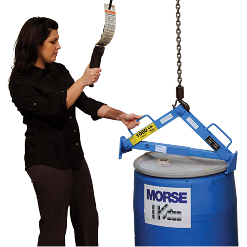Drum Lifter, 30 - 85 US Gal. (25 - 70 Imperial Gal.), 1000 lbs./454 kg. Cap. Fastek
