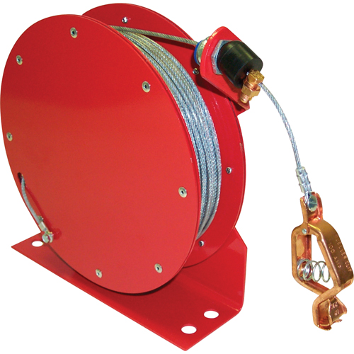 Retractable Grounding Wires, 75' Length, Heavy-Duty Fastek