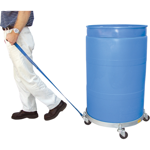 Chariots &agrave; &eacute;tages multiples pour baril, Acier, Capacit&eacute;e 900 lb, Diam&egrave;tre 23-1/2", Roue en Caoutchouc Fastek