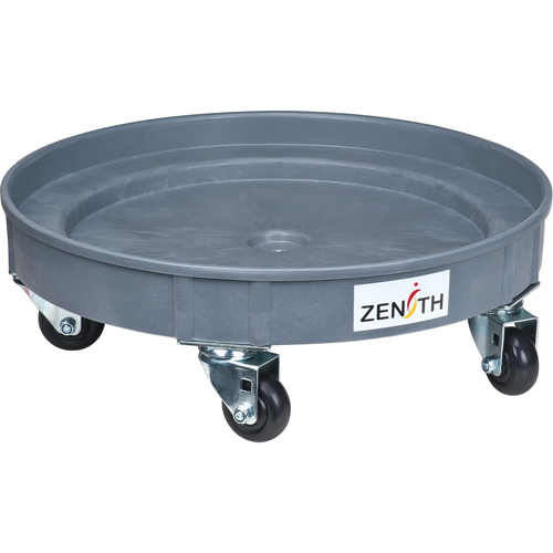 Leak Containment Drum Dolly, 24.25" dia. X 7.625" H, 1.5 US Gal. Spill Cap. Fastek