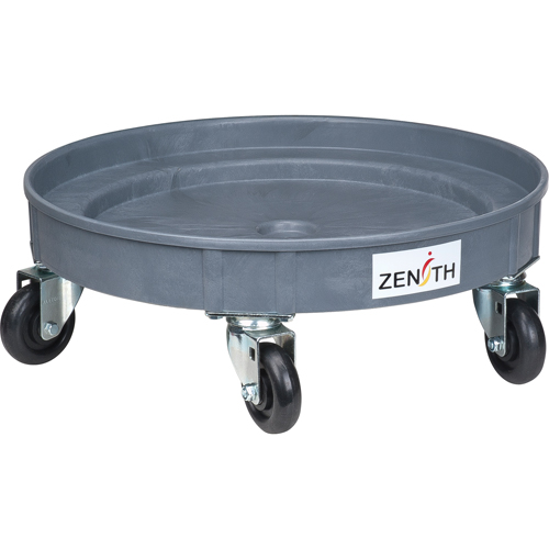 Leak Containment Drum Dolly, 24.25" dia. X 8.625" H, 1.5 US Gal. Spill Cap. Fastek