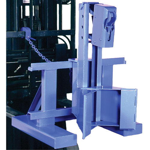 Manipulateur de barils MORSPEED 1500 pour chariot &eacute;l&eacute;vateur, Pour 55 gal. US (45 gal. imp.) Fastek