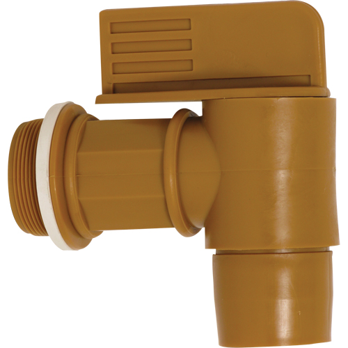 2" NPT Polyethylene Drum Faucet, Polyethylene, 2" NPT Fastek