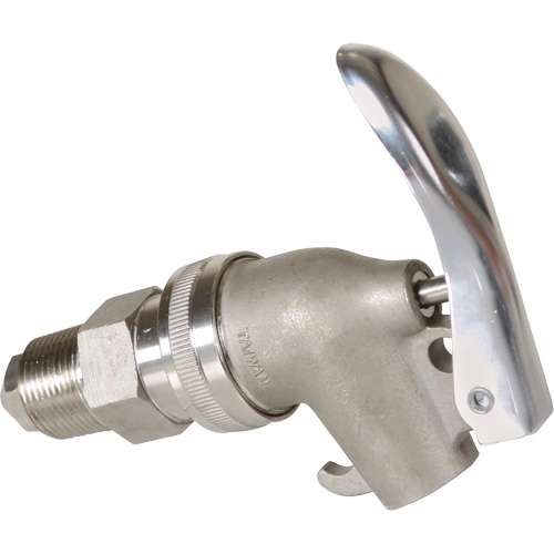 Manual Drum Faucet, Stainless Steel, 3/4" NPT Fastek