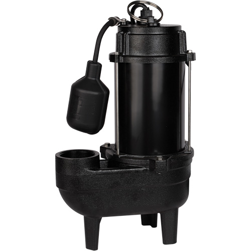 Cast Iron Sewage Pump, 120 V, 9.5 A, 6000 GPH, 1/2 HP Fastek