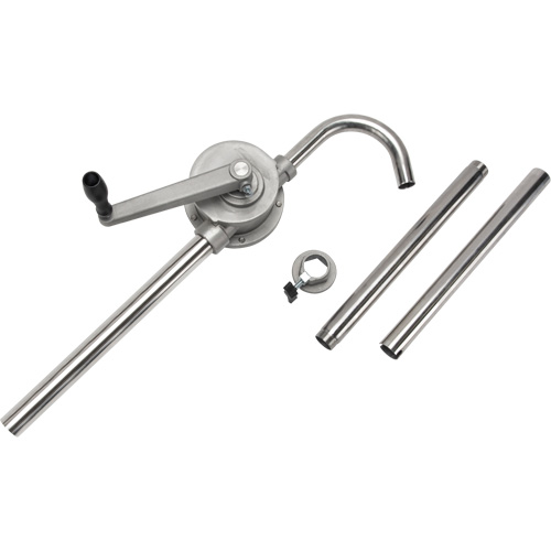 Rotary Type Drum Pump, Stainless Steel, Fits 55 Gal., 12 oz./Stroke Fastek
