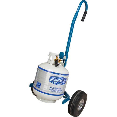 Cylinder Cart, Flat-Free Wheels, 15-1/2" W x 14-1/4" L Base, 600 lbs. Fastek
