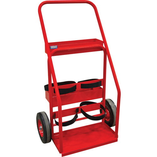 Hot Works Fire Prevention Cart, Semi-Pneumatic Wheels, 17.75" W x 8.9" L Base, 100 lbs. Fastek