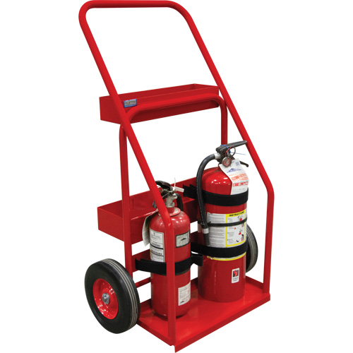 Hot Works Fire Prevention Cart, Semi-Pneumatic Wheels, 17.75" W x 8.9" L Base, 100 lbs. Fastek