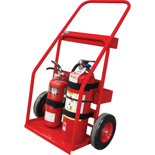 Hot Works Fire Prevention Cart, Semi-Pneumatic Wheels, 17.75" W x 8.9" L Base, 100 lbs. Fastek