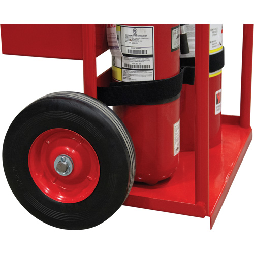 Hot Works Fire Prevention Cart, Semi-Pneumatic Wheels, 17.75" W x 8.9" L Base, 100 lbs. Fastek