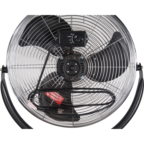 High-Velocity Pedestal Fan, Commercial, 3 Speed, 20" Diameter Fastek