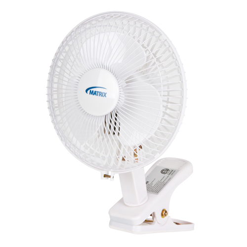 Clip-On & Desk Fan, 6" Diameter, 2 Speeds Fastek