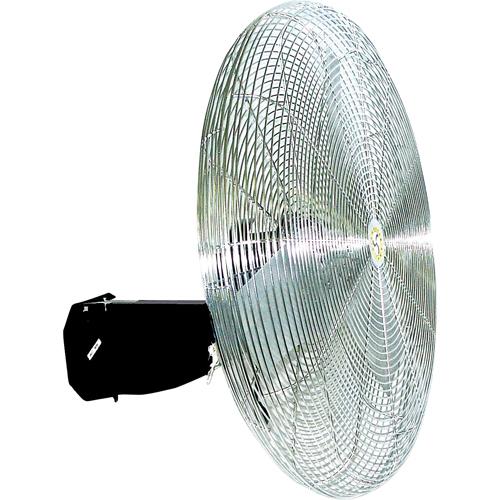 Ventilateur mural oscillant, Industriel, Dia 30", 3 vitesses Fastek