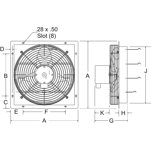 Ventilateurs d'&eacute;vacuation &agrave; volets Fastek