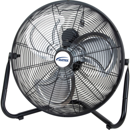 High-Velocity Floor Fan, 3 Speeds, 16" Diameter Fastek