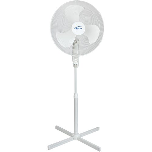 Oscillating Pedestal Fan, Commercial, 3 Speed, 18" Diameter Fastek