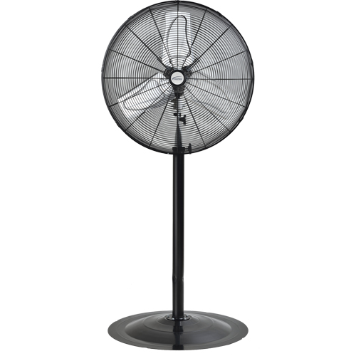 Oscillating Pedestal Fan, Heavy-Duty, 2 Speed, 24" Diameter Fastek