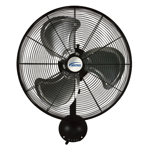 High-Velocity Oscillating Wall Fan, Industrial, 20" Dia., 3 Speeds Fastek