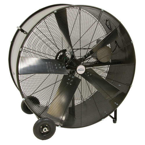 Heavy-Duty Fixed Belt Drive Drum Fan, 2 Speed, 42" Diameter Fastek