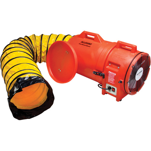 Blower with Canister & Ducting, 1 HP, 1842 CFM Fastek