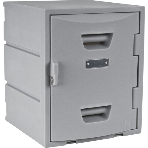 Locker, 15" x 15" x 18", Grey, Assembled Fastek